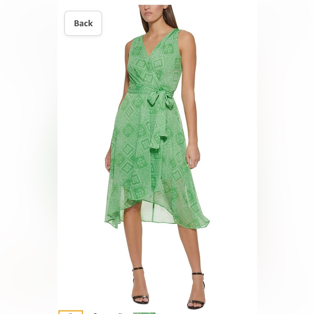 Tommy Hilfiger Green Belted Dress- NWT